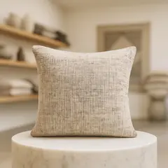 ARMONIA - Funda cojín decorativa gris vintage elegante 45x45 sofá 680
