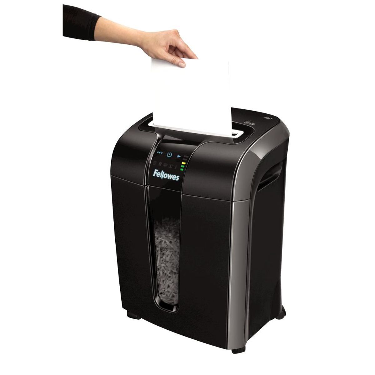 FELLOWES - Destructora  Trituradora de Documentos 73Ci Fellowes 12 Hojas - Negro