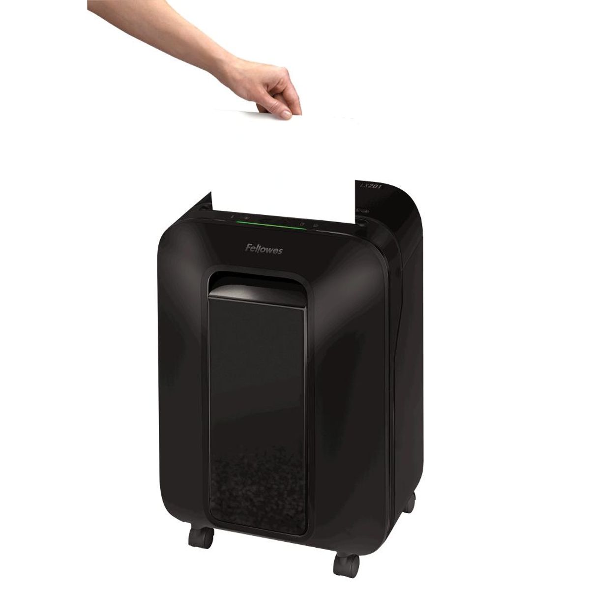 FELLOWES - Destructora  Trituradora de Documentos LX201 Negra - Negro