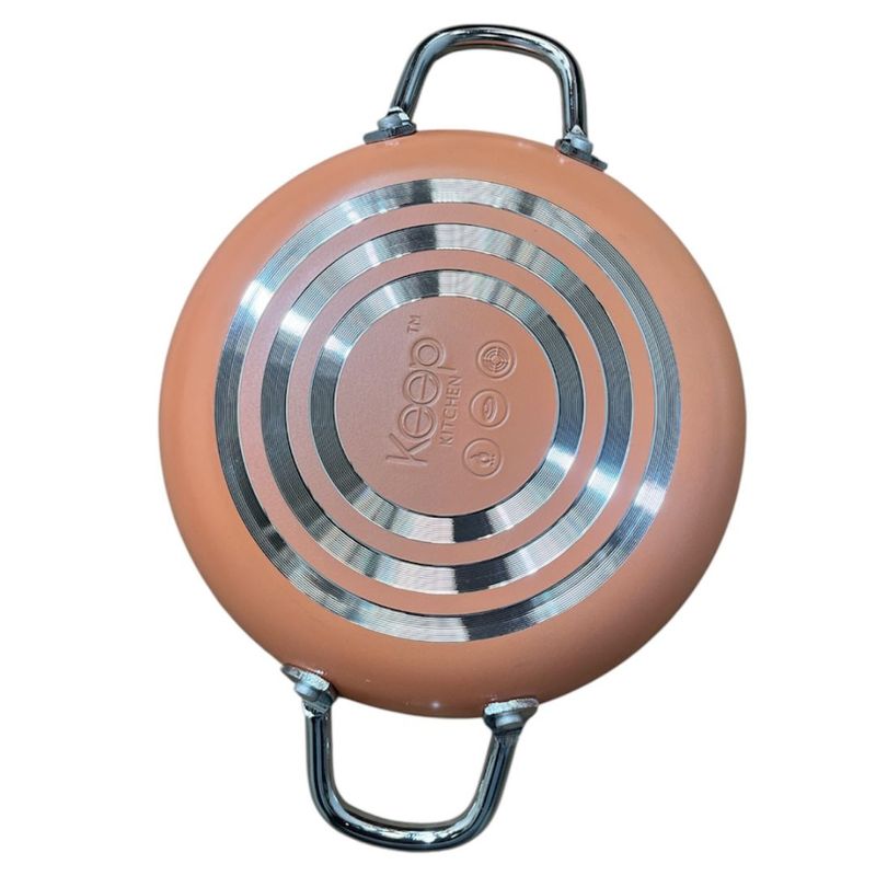 KEEP - Paila 16cm Keep Antiadherente Aluminio Reforzado Color Coral Claro