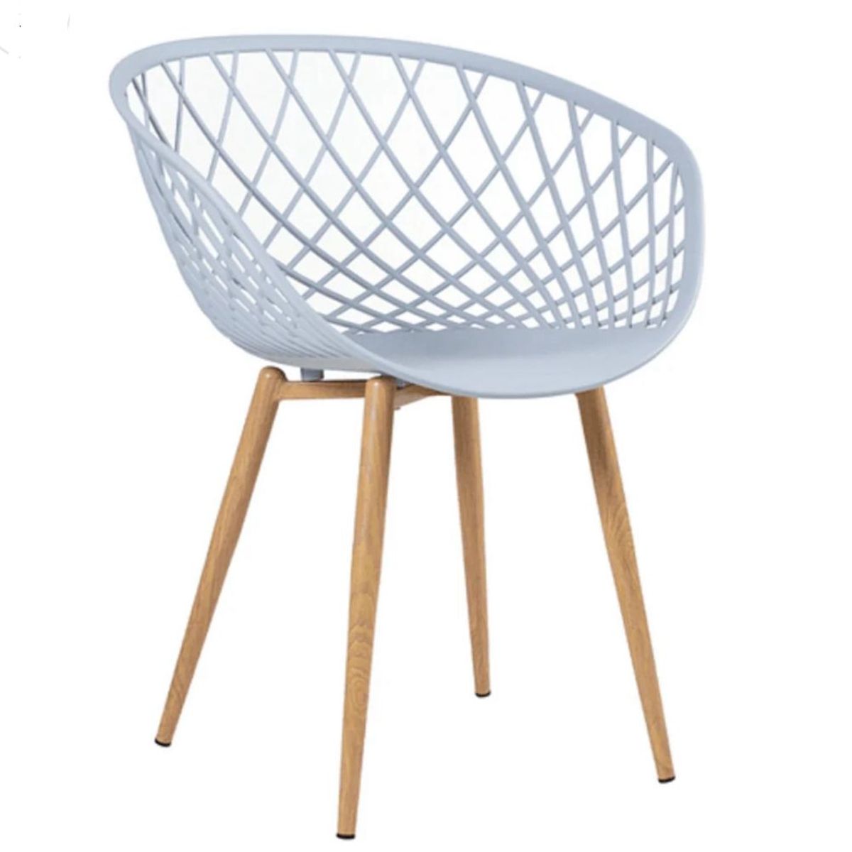 HABITA2 CHILE - Pack 2 Butaca Mesh Polipropileno Gris