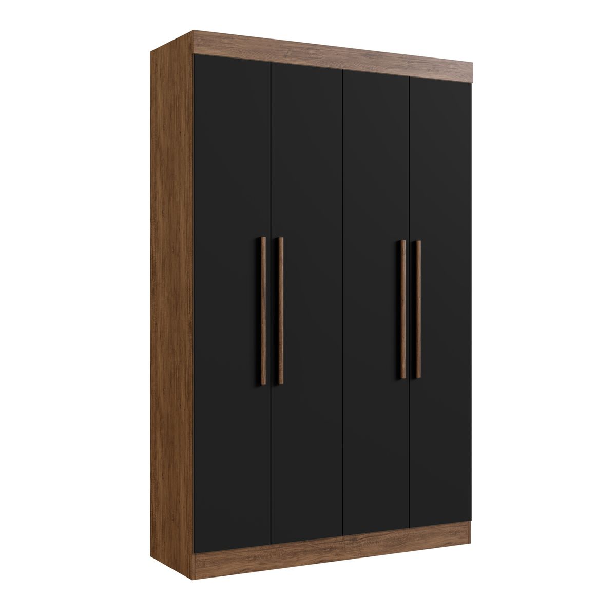 EXIT - Closet 4 Puerta(s) 2 Cajón(es) 6 Repisa(s) 136x217x47 cm Negro