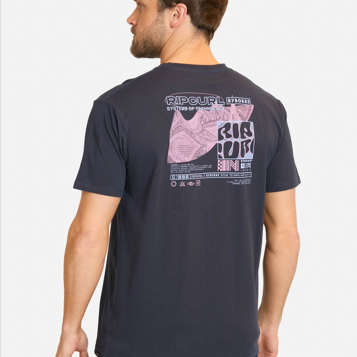 RIP CURL - Polera MC By Borre Azul Hombre Rip Curl - Azul