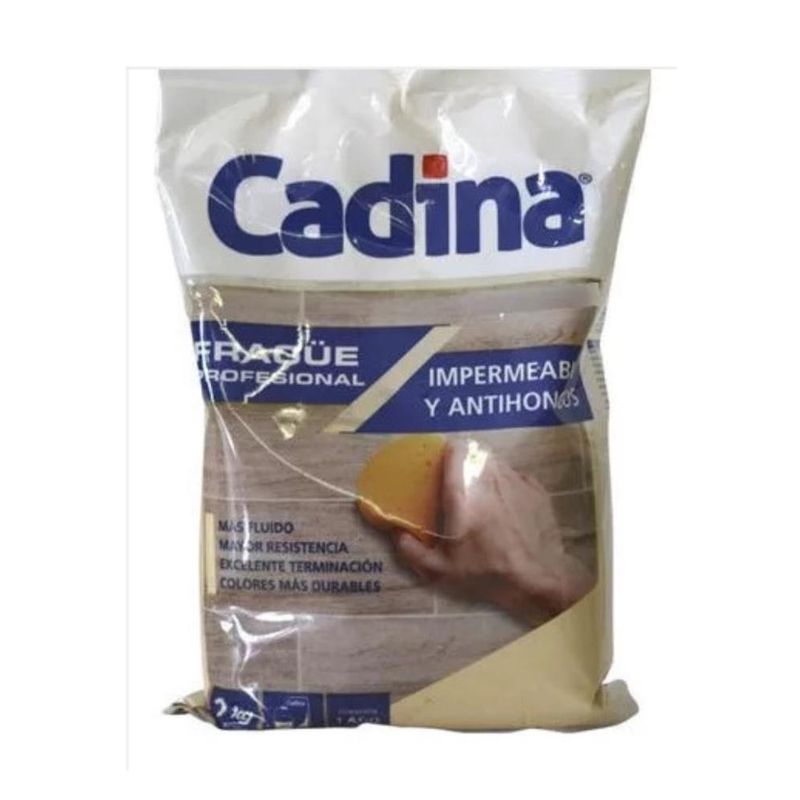 GENERICO - Frague Fluido Beige 1kg Impermeable Antihongos Cadina - Multicolor
