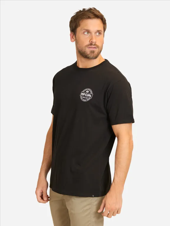 Polera MC Crest Negro Hombre