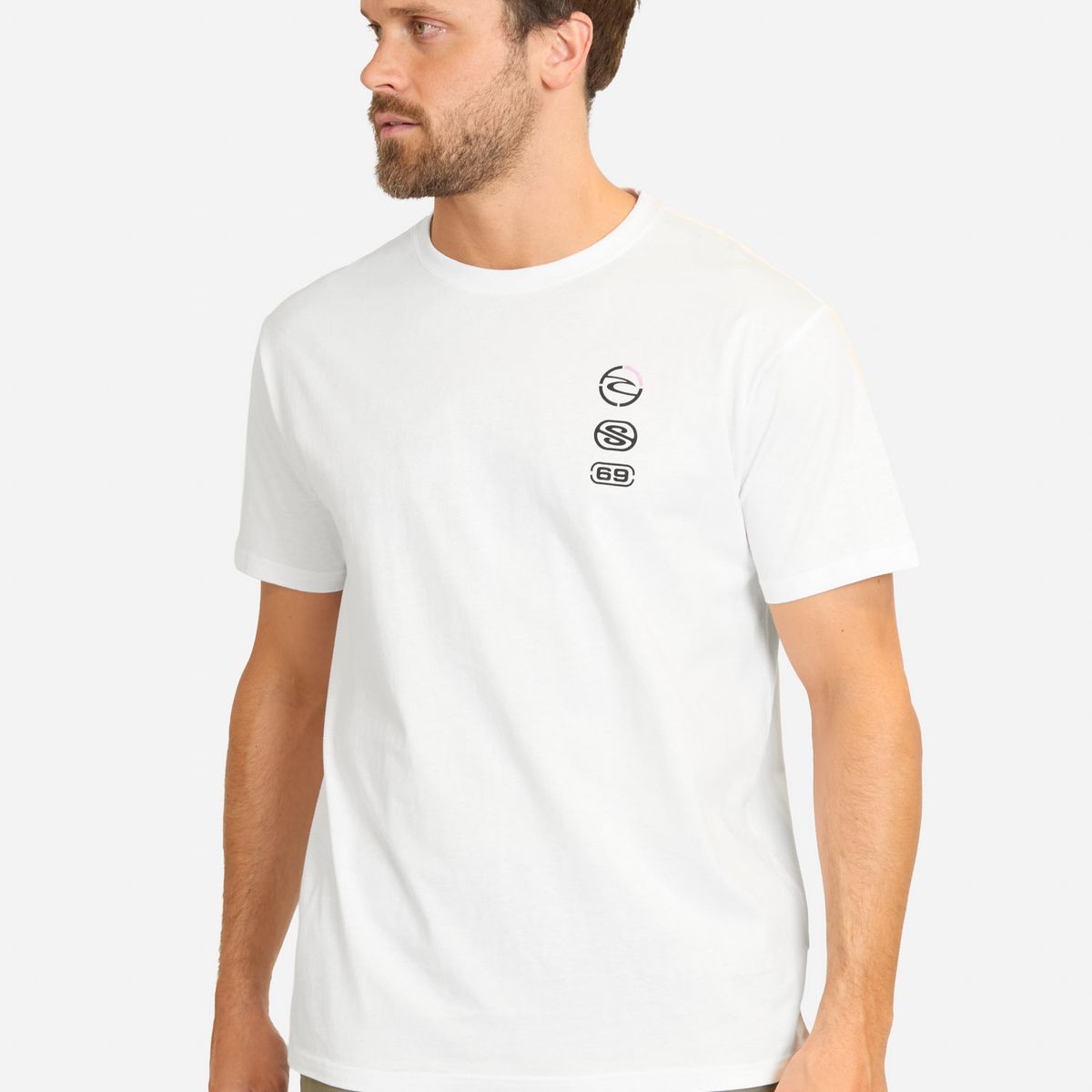 RIP CURL - Polera MC Dune Blanco Hombre Rip Curl - Blanco