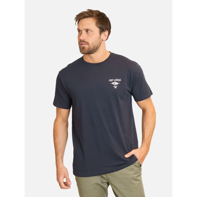 RIP CURL - Polera MC Fadeout Essential Azul Hombre Rip Curl - Azul