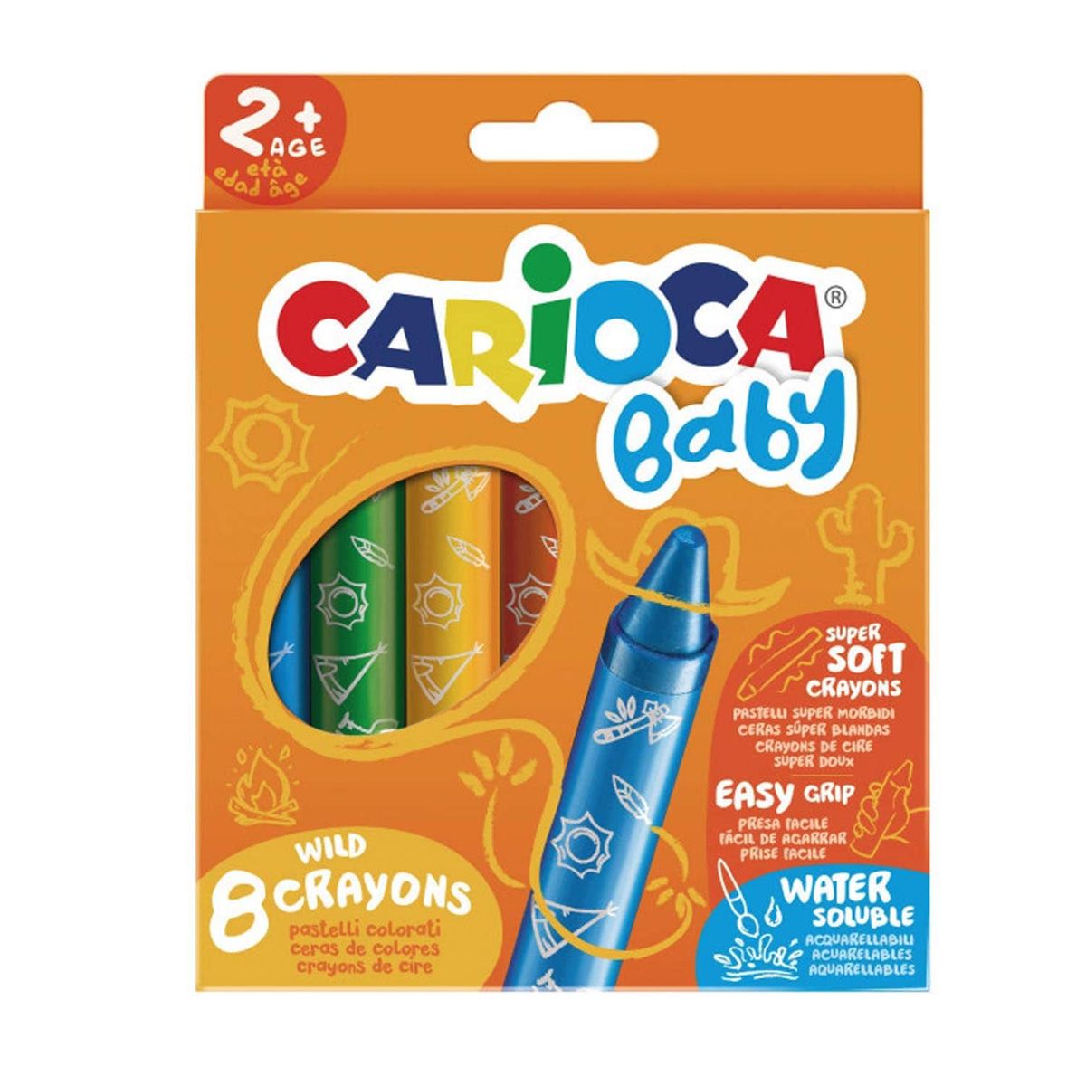 CARIOCA - Crayones Carioca Baby 8 Colores