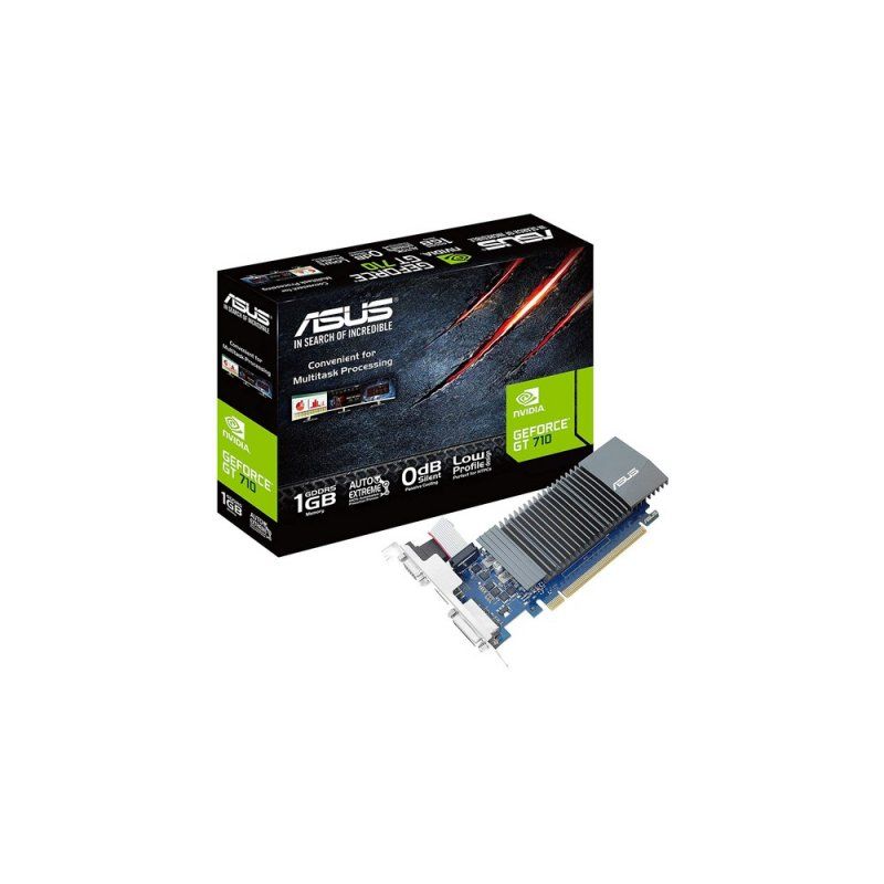 ASUS - Tarjeta de Vídeo ASUS GeForce GT 710 de 1GB GDDR5 Disipador VGA HDMI