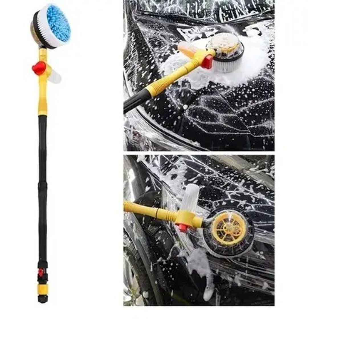 MOVI - Cepillo Giratorio para lavar Auto con conexión a manguera