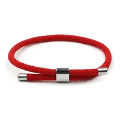 GENERICO - Pulsera Roja Protección Amuleto Ajustable Unisex