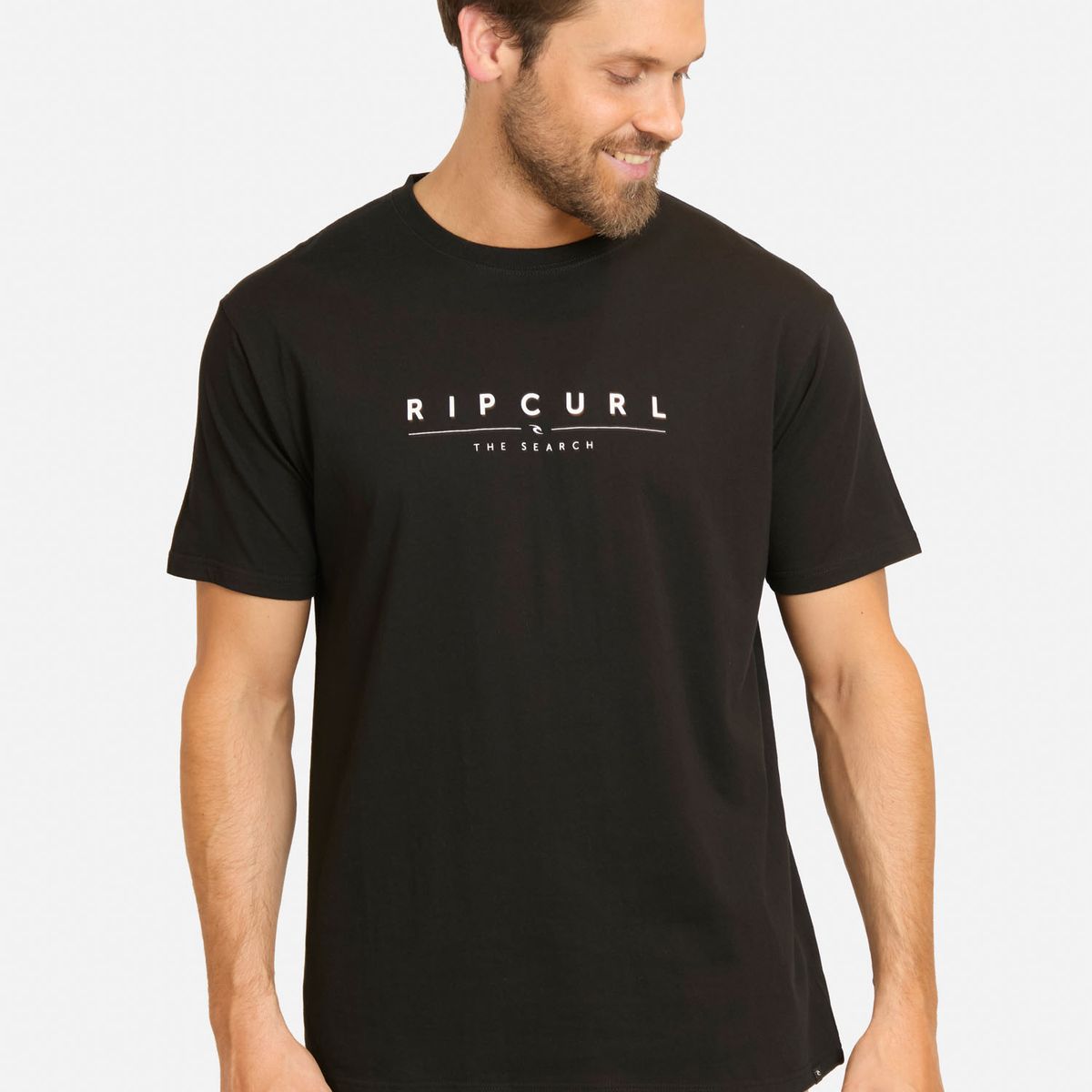 RIP CURL - Polera MC Flow Negro Hombre Rip Curl - Negro