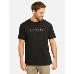 RIP CURL - Polera MC Flow Negro Hombre - Negro