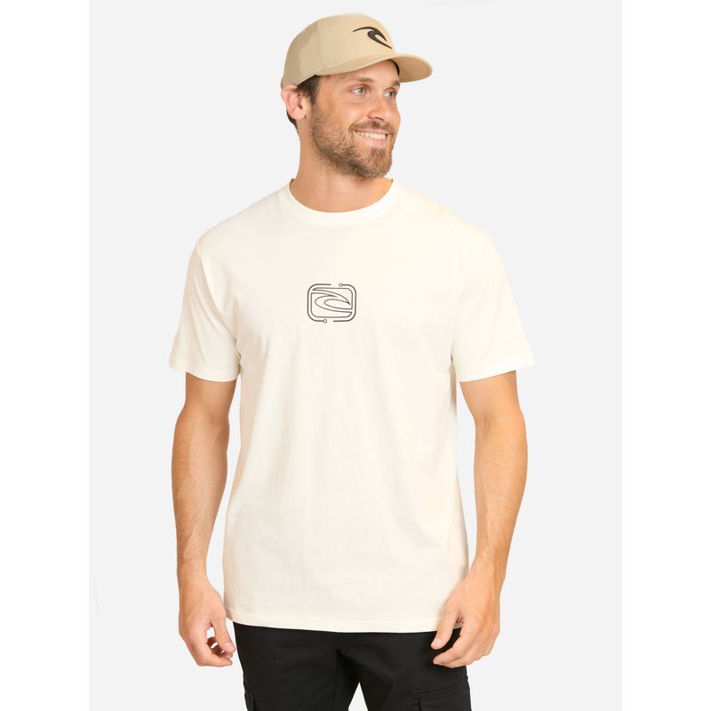 RIP CURL - Polera MC Future Evo Blanco Hombre Rip Curl - Blanco