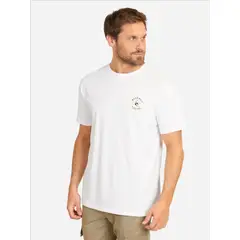 RIP CURL - Polera MC MTE Bahamas Key Blanco Hombre - Blanco