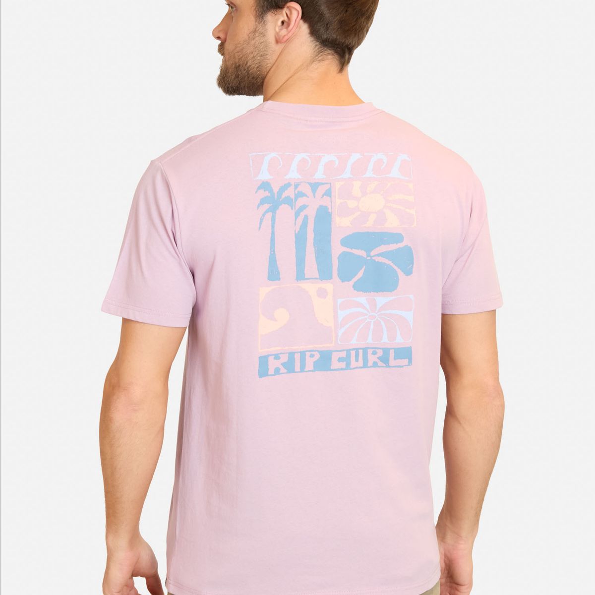 RIP CURL - Polera MC Rider Morado Hombre Rip Curl - Morado