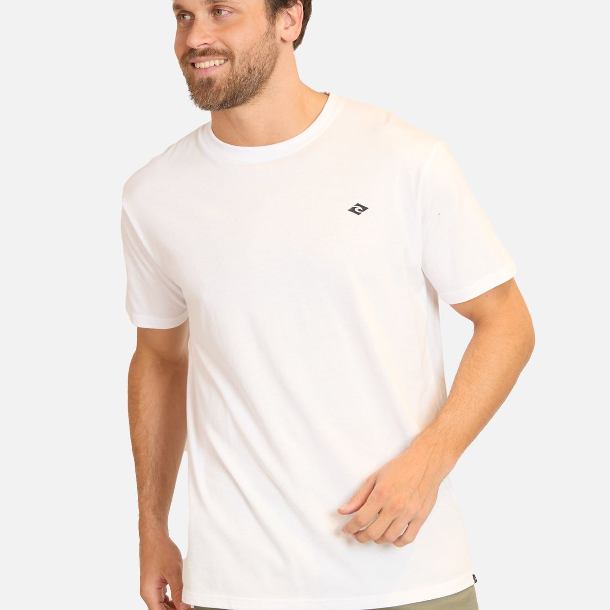 RIP CURL - Polera MC RC LilLogo Blanco Hombre Rip Curl - Blanco
