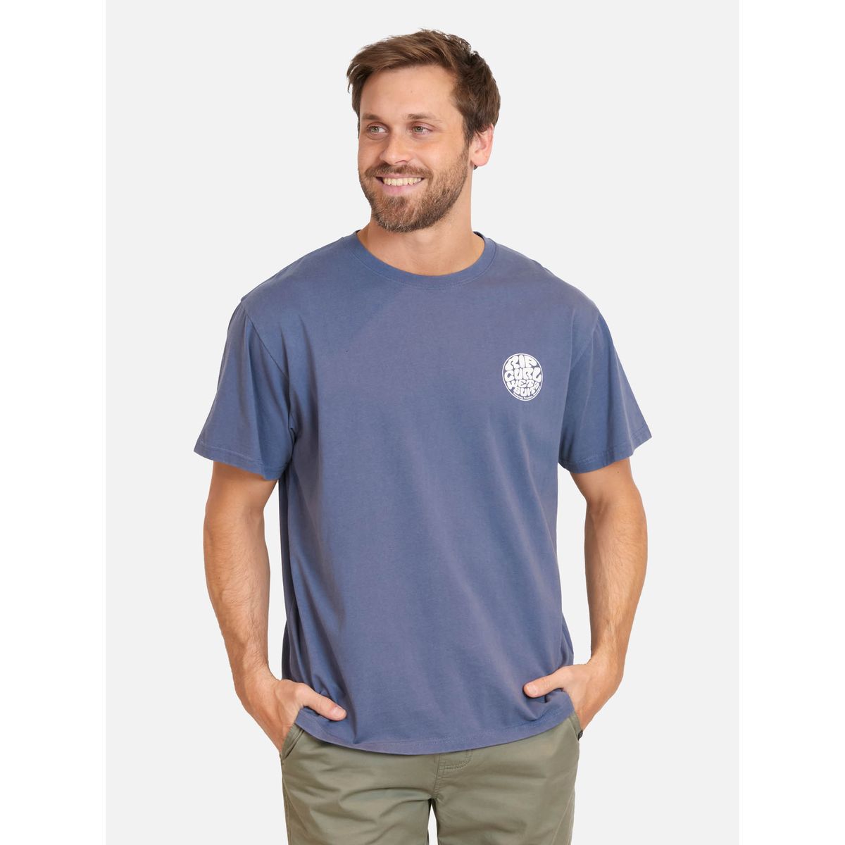 RIP CURL - Polera MC Ripzone Azul Hombre Rip Curl - Azul