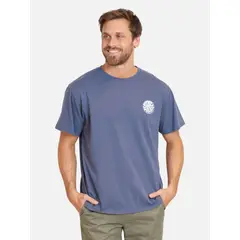 RIP CURL - Polera MC Ripzone Azul Hombre - Azul