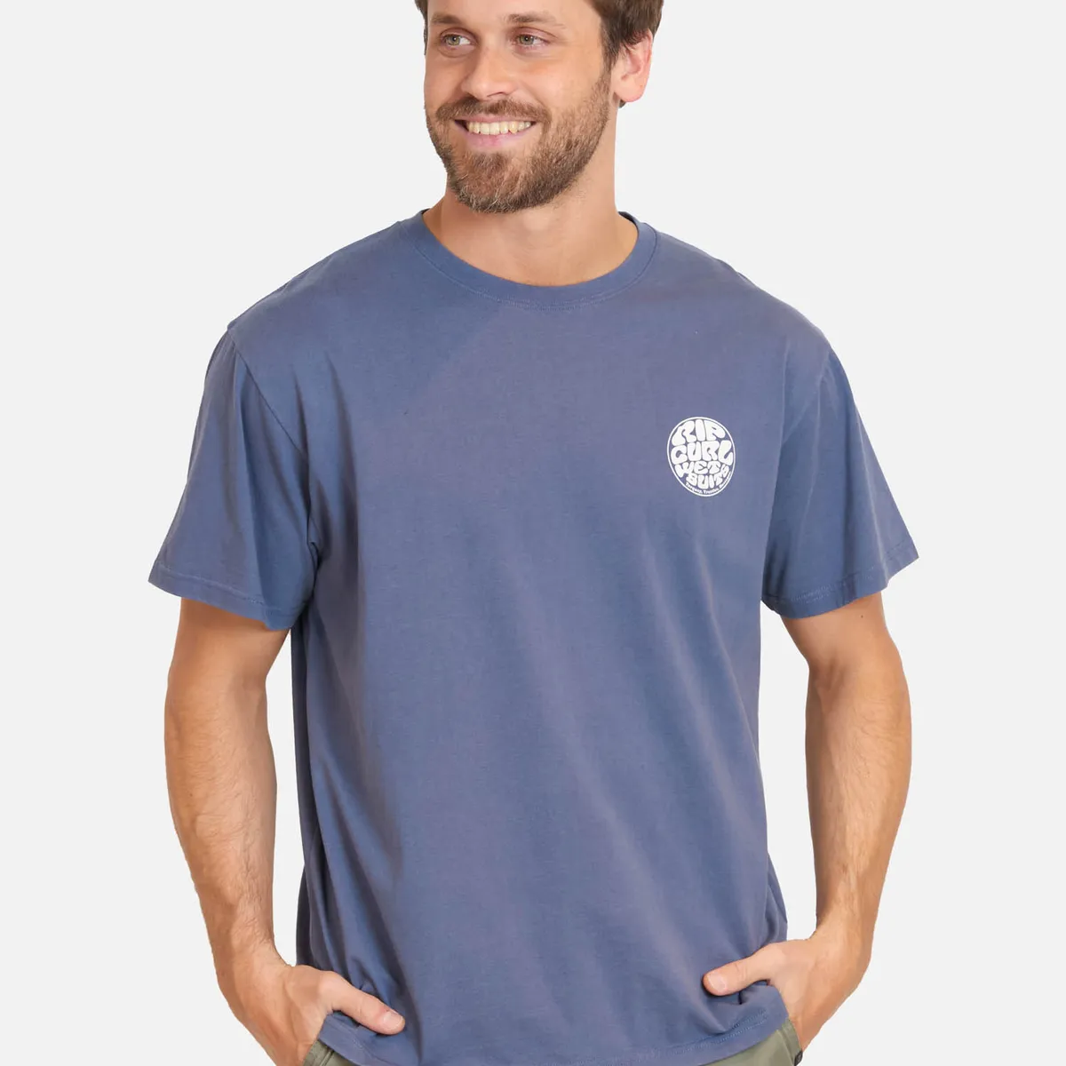 RIP CURL - Polera MC Ripzone Azul Hombre Rip Curl - Azul