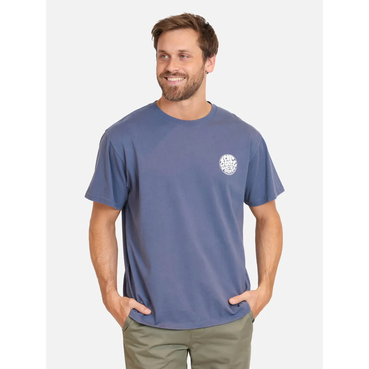 RIP CURL - Polera MC Ripzone Azul Hombre Rip Curl - Azul