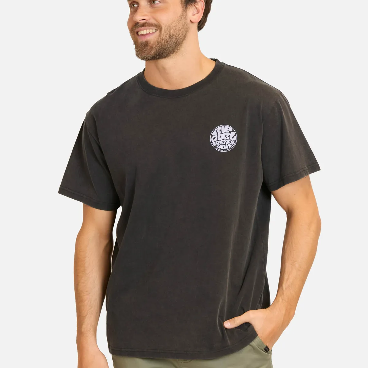 RIP CURL - Polera MC Ripzone Negro Hombre Rip Curl - Negro