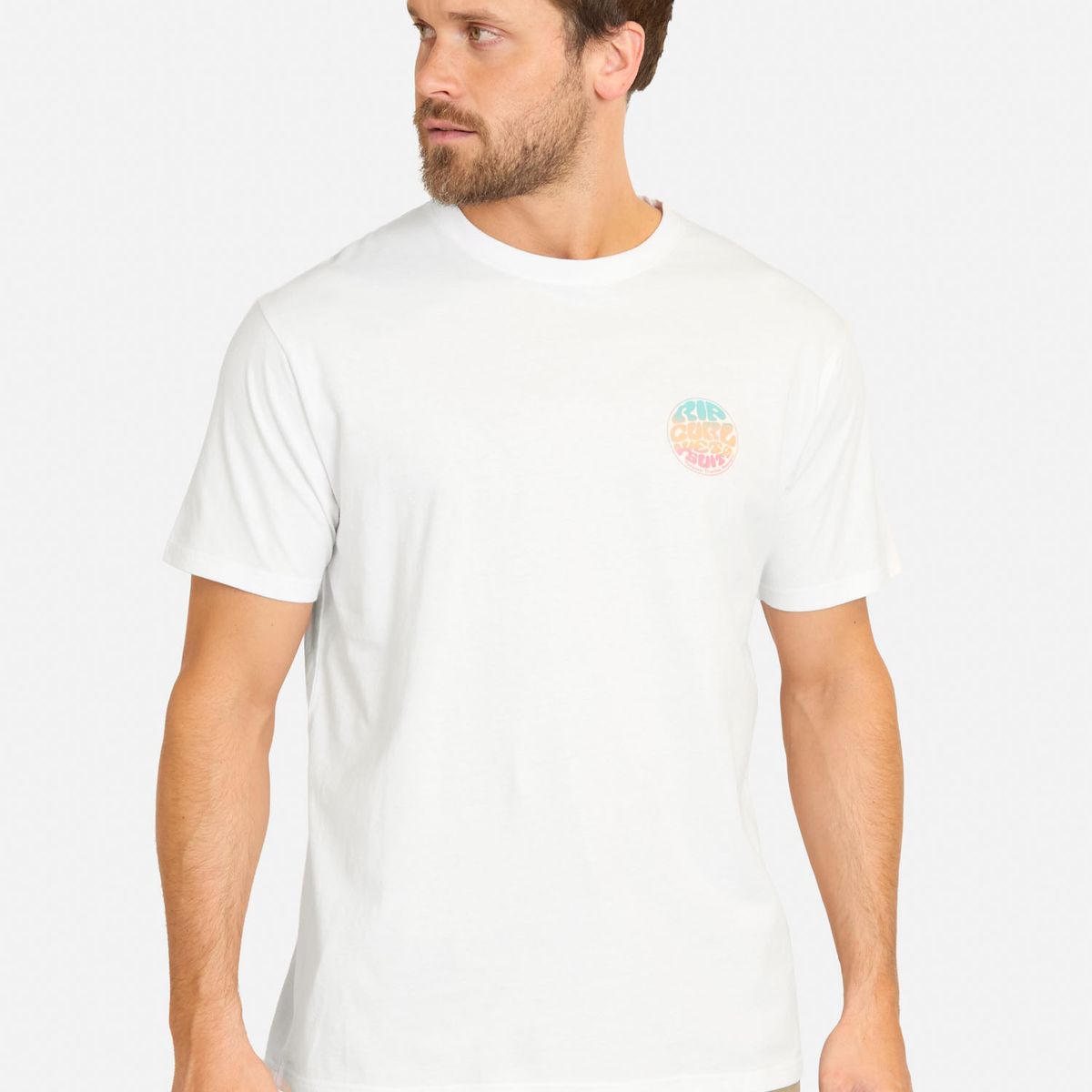 RIP CURL - Polera MC Rush Blanco Hombre Rip Curl - Blanco