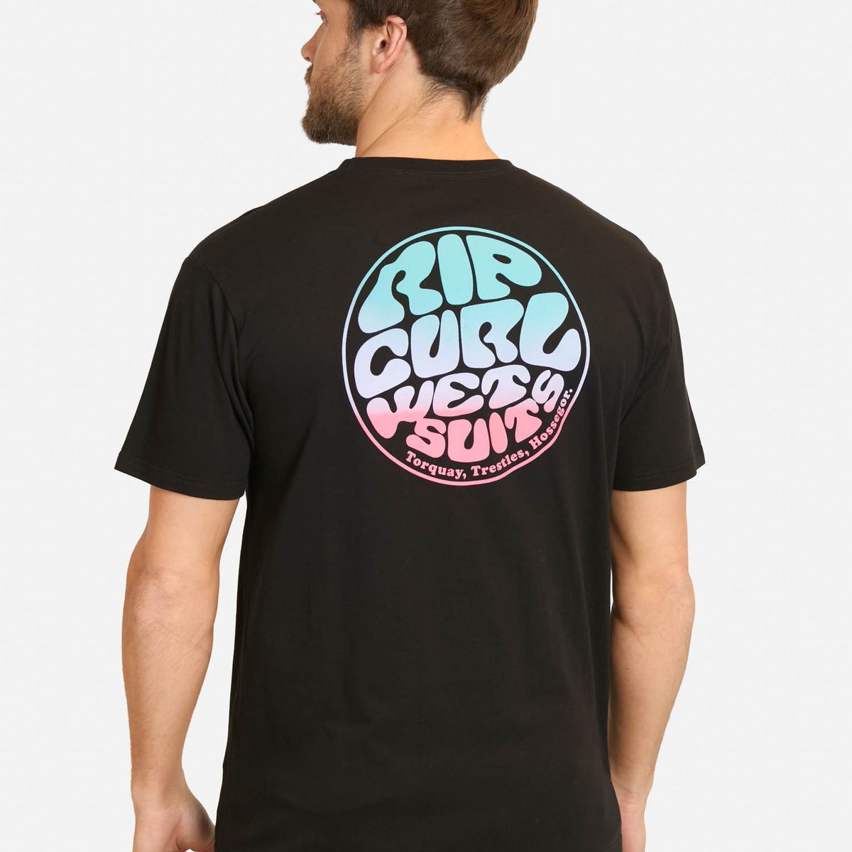 RIP CURL - Polera MC Rush Negro Hombre Rip Curl - Negro