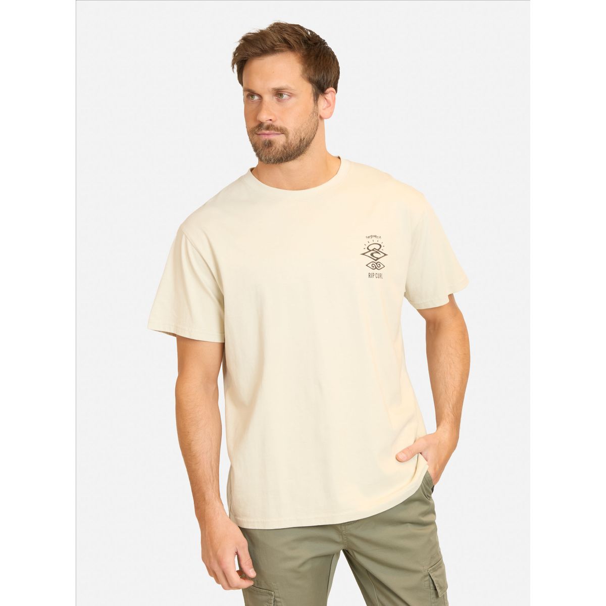 RIP CURL - Polera MC Seaborn Blanco Hombre Rip Curl - Blanco