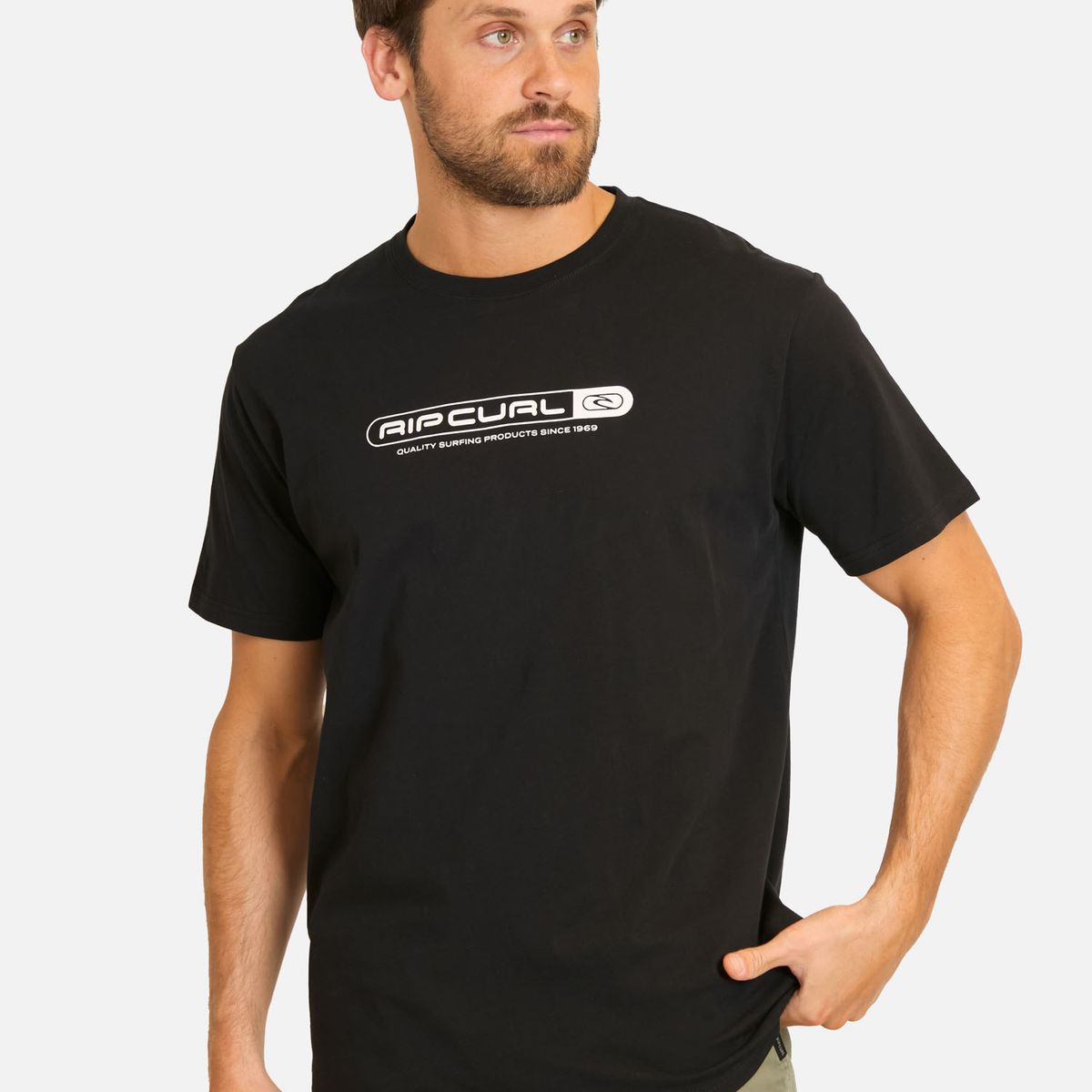 RIP CURL - Polera MC Test Tube Negro Hombre Rip Curl - Negro