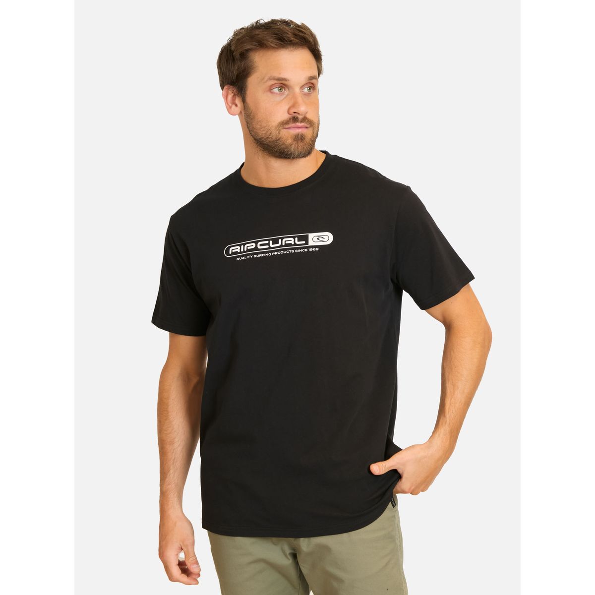 RIP CURL - Polera MC Test Tube Negro Hombre Rip Curl - Negro