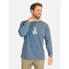 RIP CURL - Polera ML Cove Azul Hombre - Azul