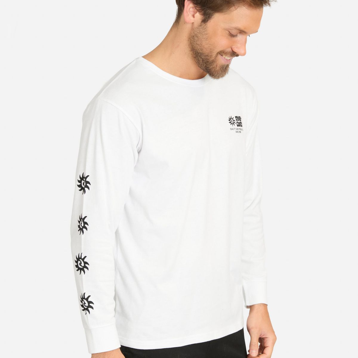 RIP CURL - Polera ML Mist Blanco Hombre Rip Curl - Blanco