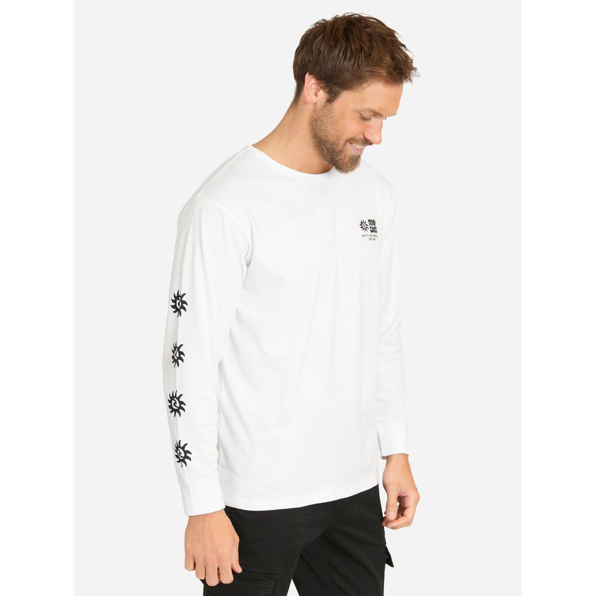 RIP CURL - Polera ML Mist Blanco Hombre Rip Curl - Blanco