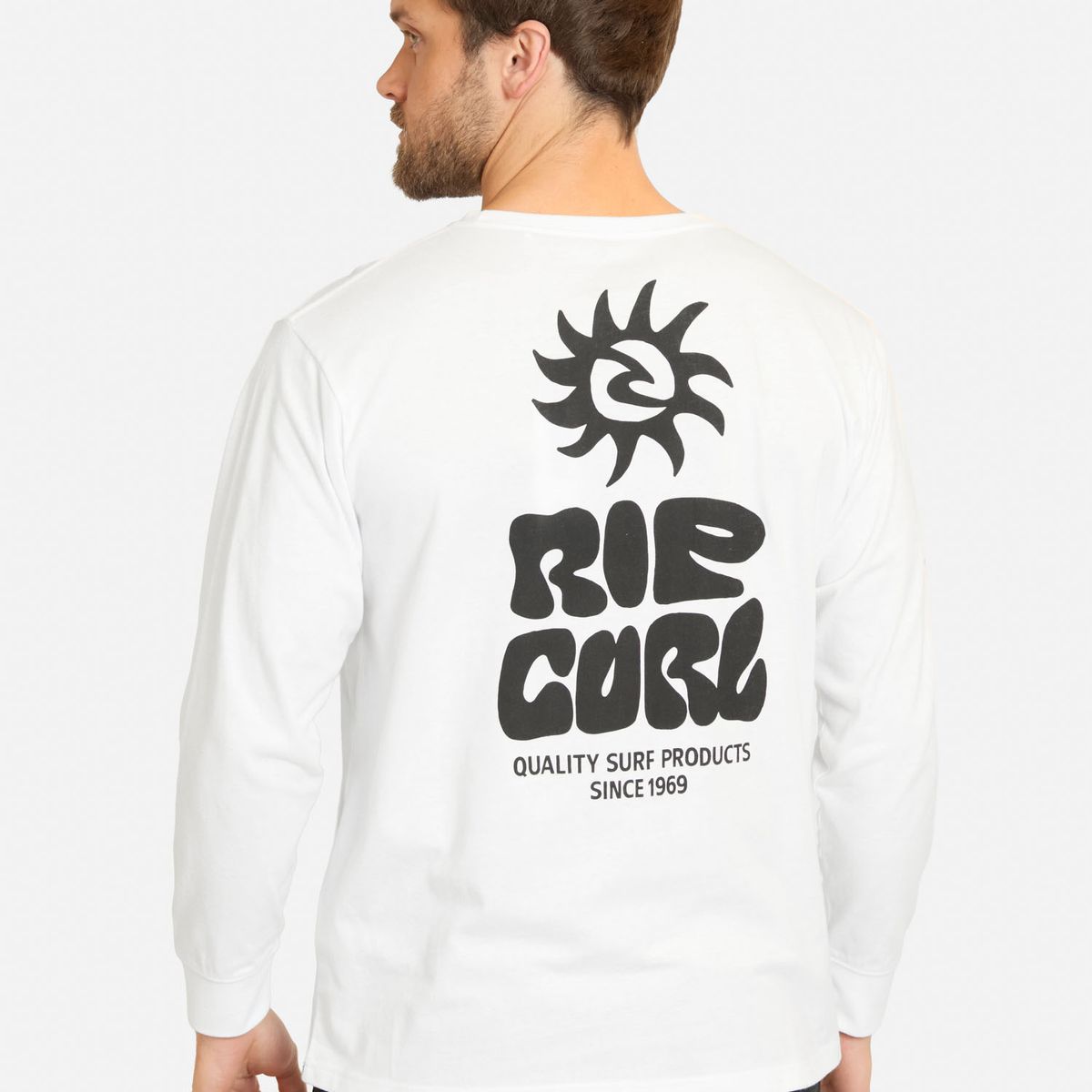 RIP CURL - Polera ML Mist Blanco Hombre Rip Curl - Blanco