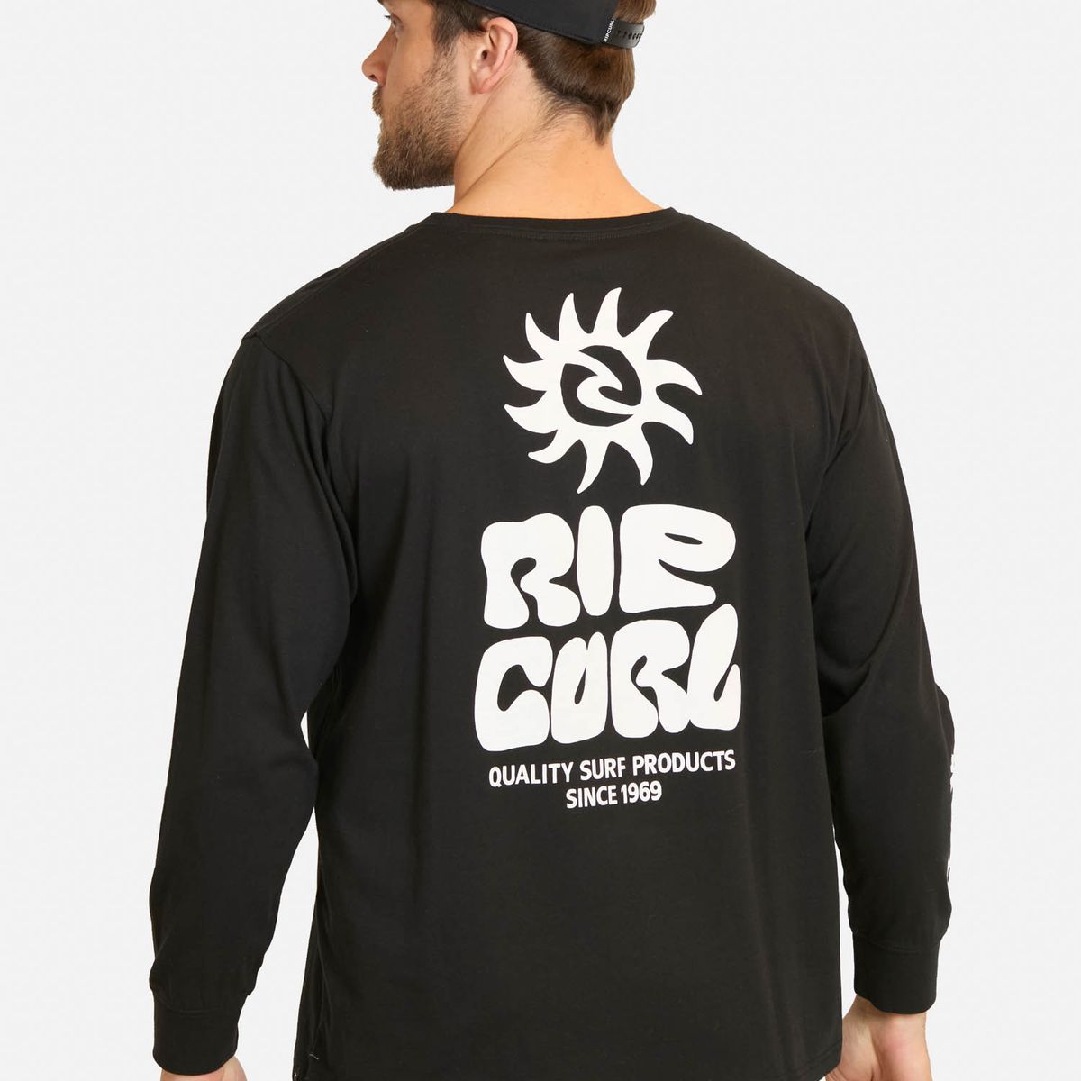 RIP CURL - Polera ML Mist Negro Hombre Rip Curl - Negro