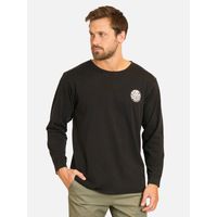 Polera ML Wetsuit logo Negro Hombre - Negro