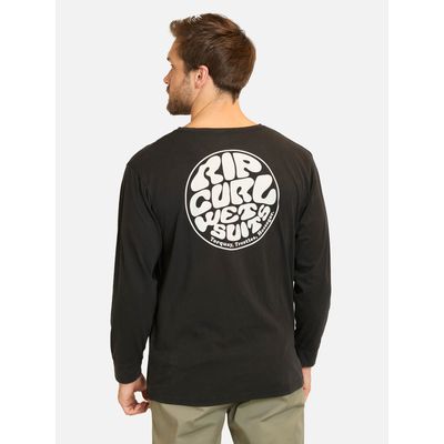 Imagen 2 del producto Polera ML Wetsuit logo Negro Hombre - Negro