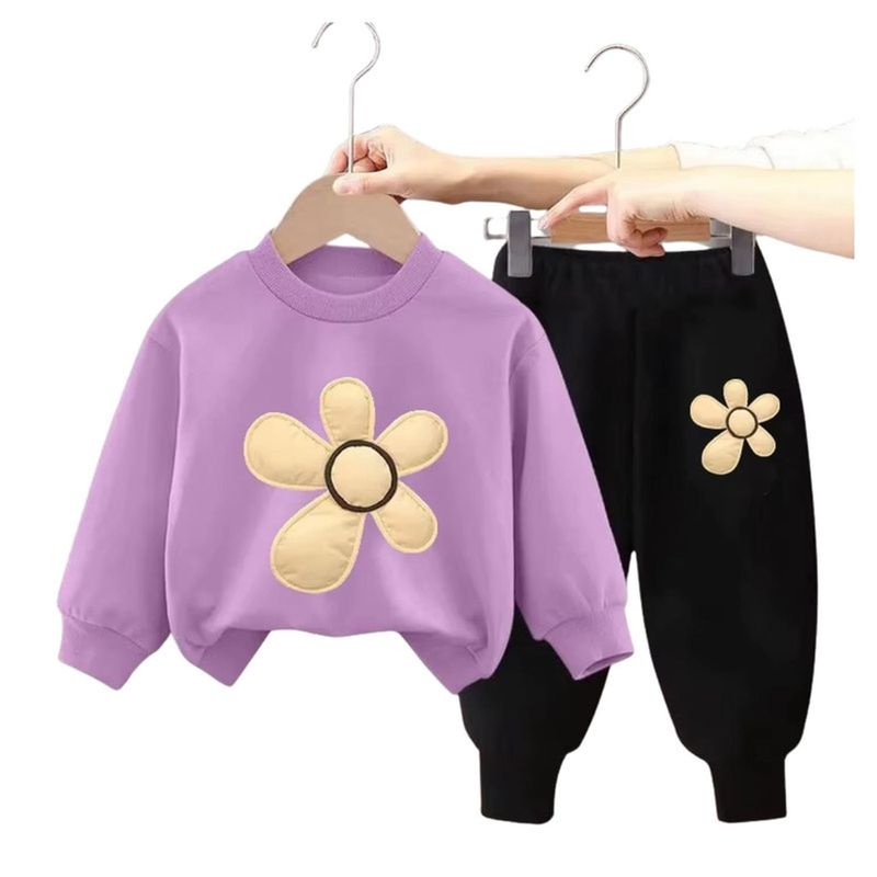 KIVARA - Buzo Niña Infantil Algodon 2 piezas Poleron