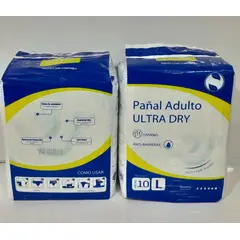 GENERICO - 100 PAÑALES ADULTO ULTRA SECO TALLA L MEJOR PRECIO