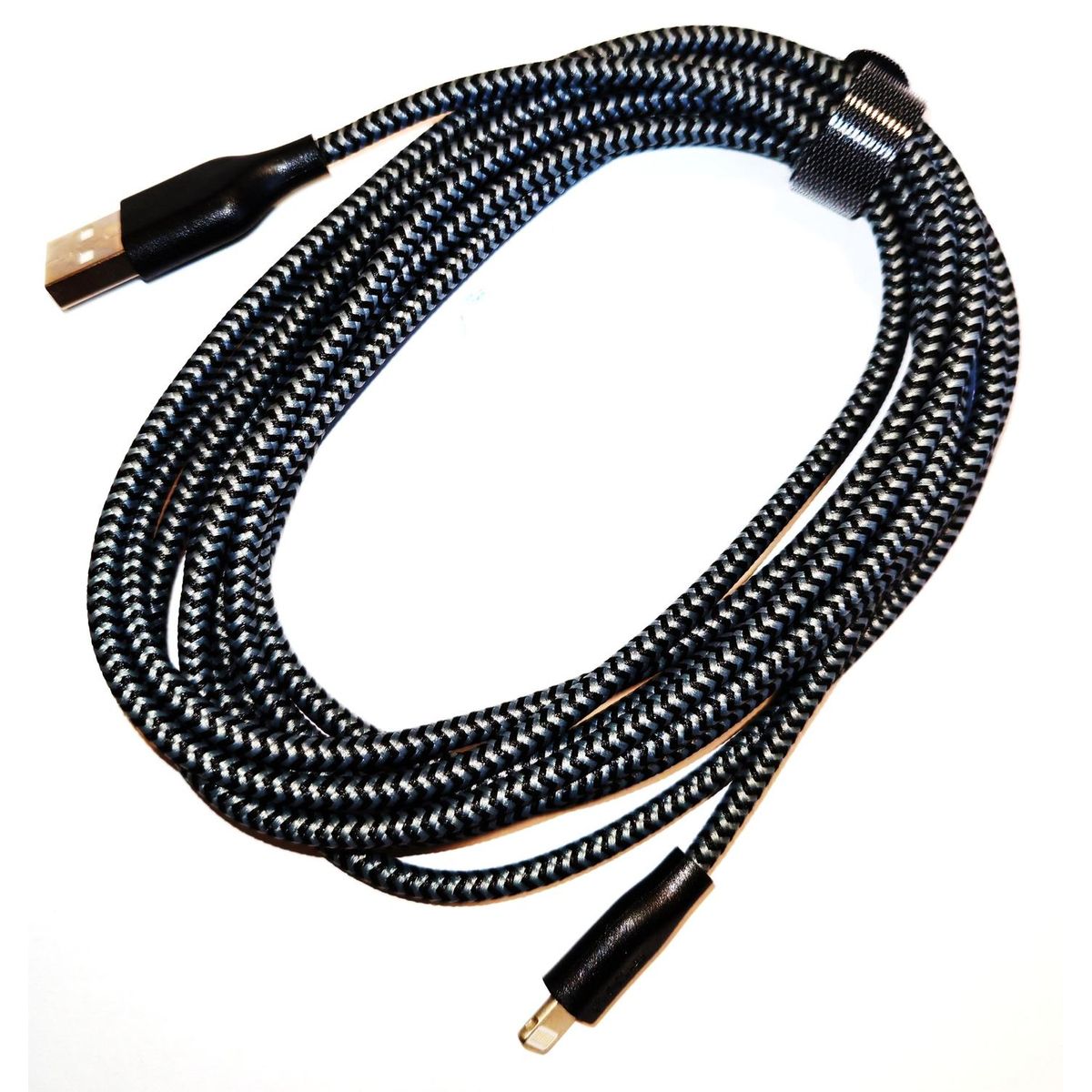 GENERICO - Cable de Entrada Usb Para Lightning Reforzado 3 mtr
