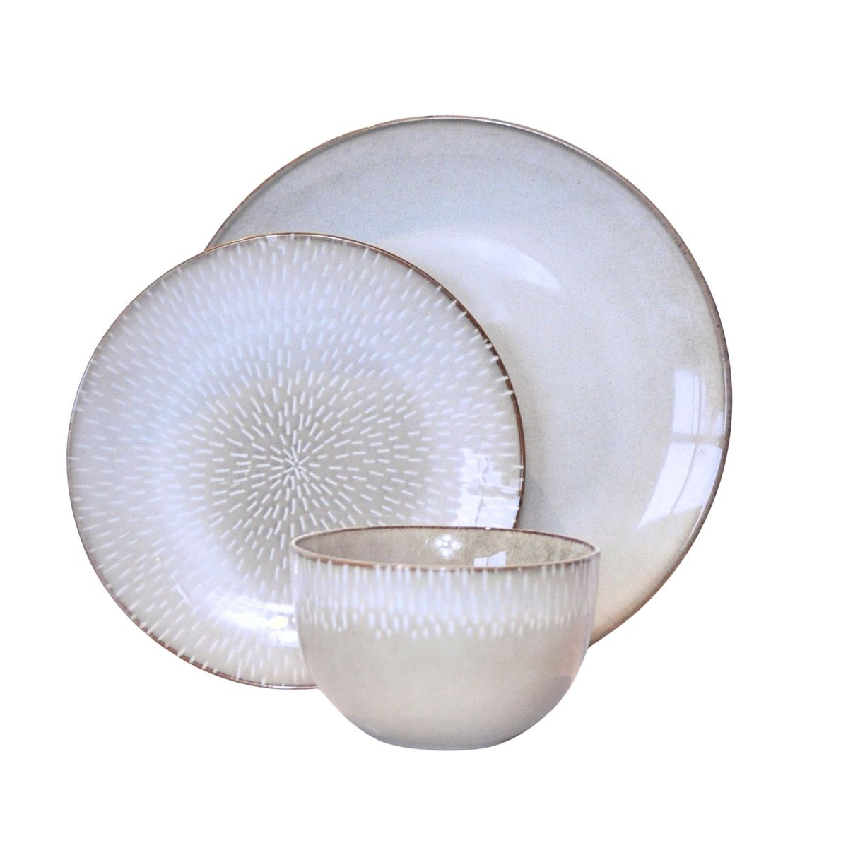 DECO EXPRESS - Juego De Vajilla 18 piezas Loza Cerámica Palermo