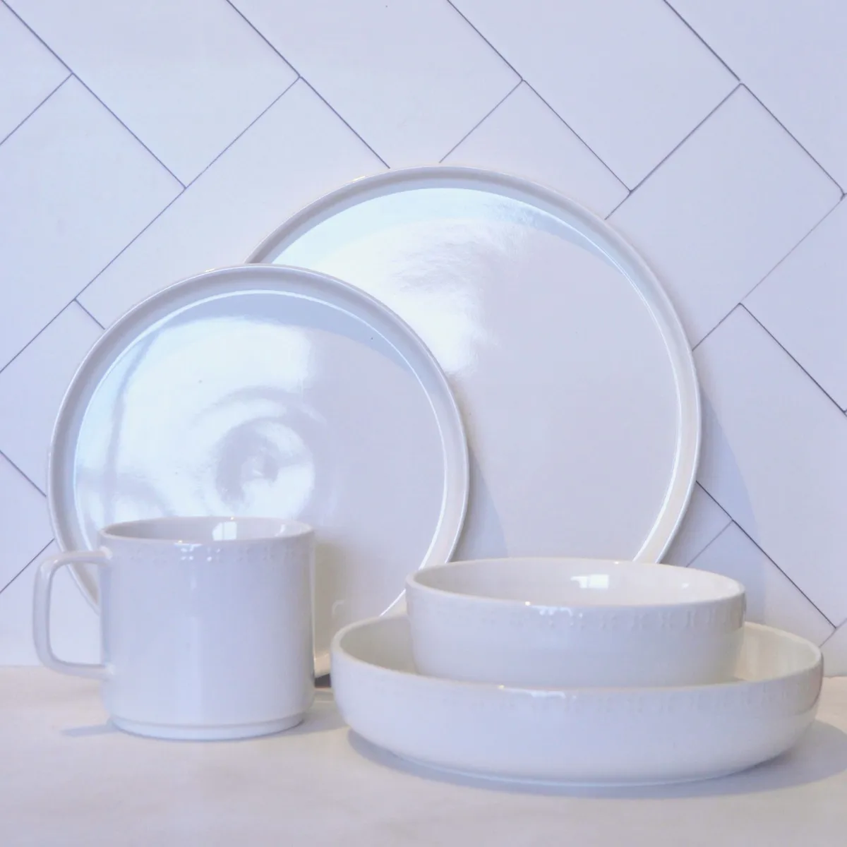 DECO EXPRESS - Juego De Vajilla 30 piezas Loza Cerámica Manhattan