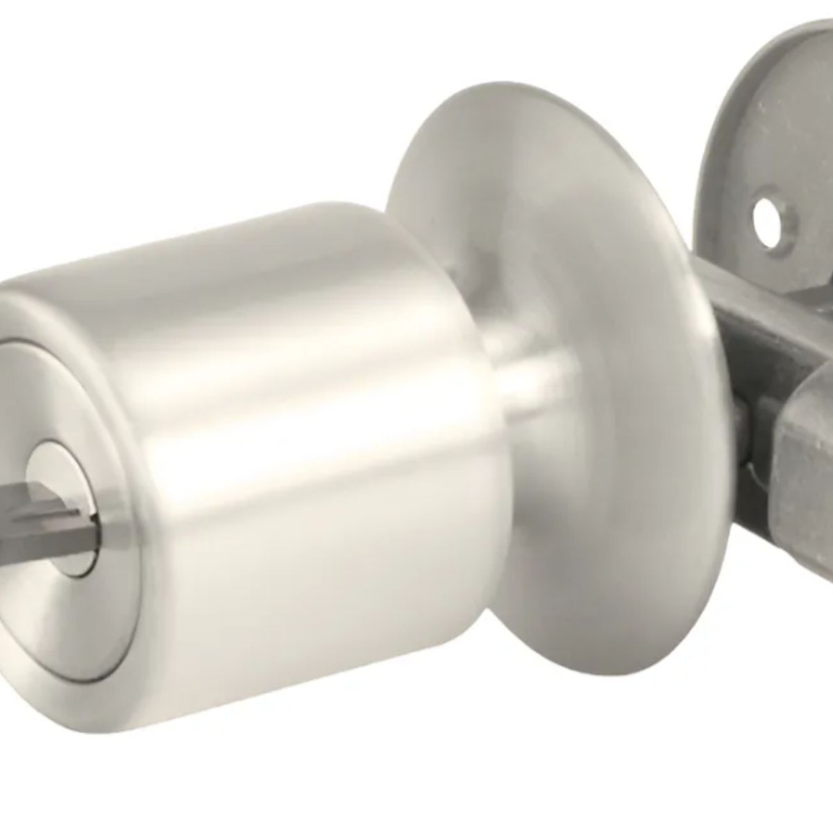 SCANAVINI - Cerradura Pomo Scanavini 4042 Para Closet Con Llave Color Gris