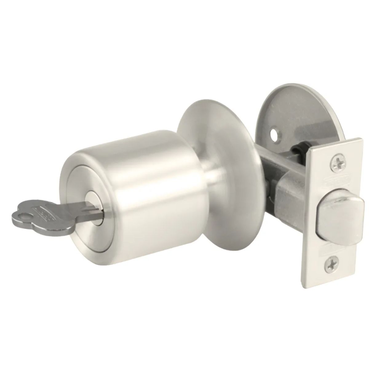 SCANAVINI - Cerradura Pomo Scanavini 4042 Para Closet Con Llave Color Gris