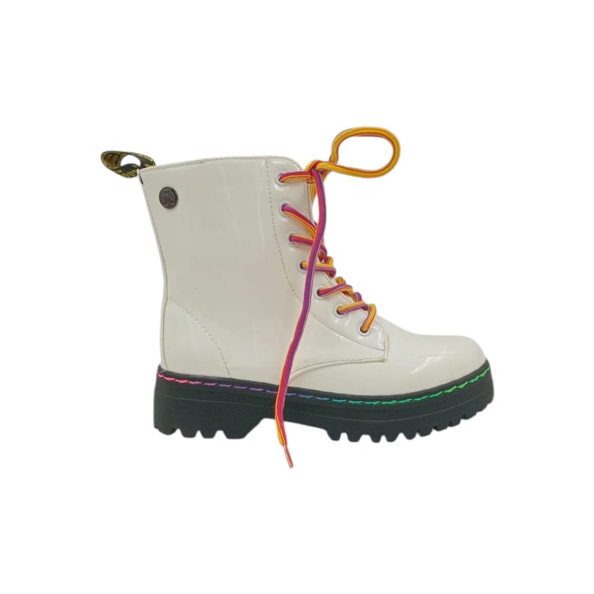 HERIEL - Botín Blanco Charol Mujer