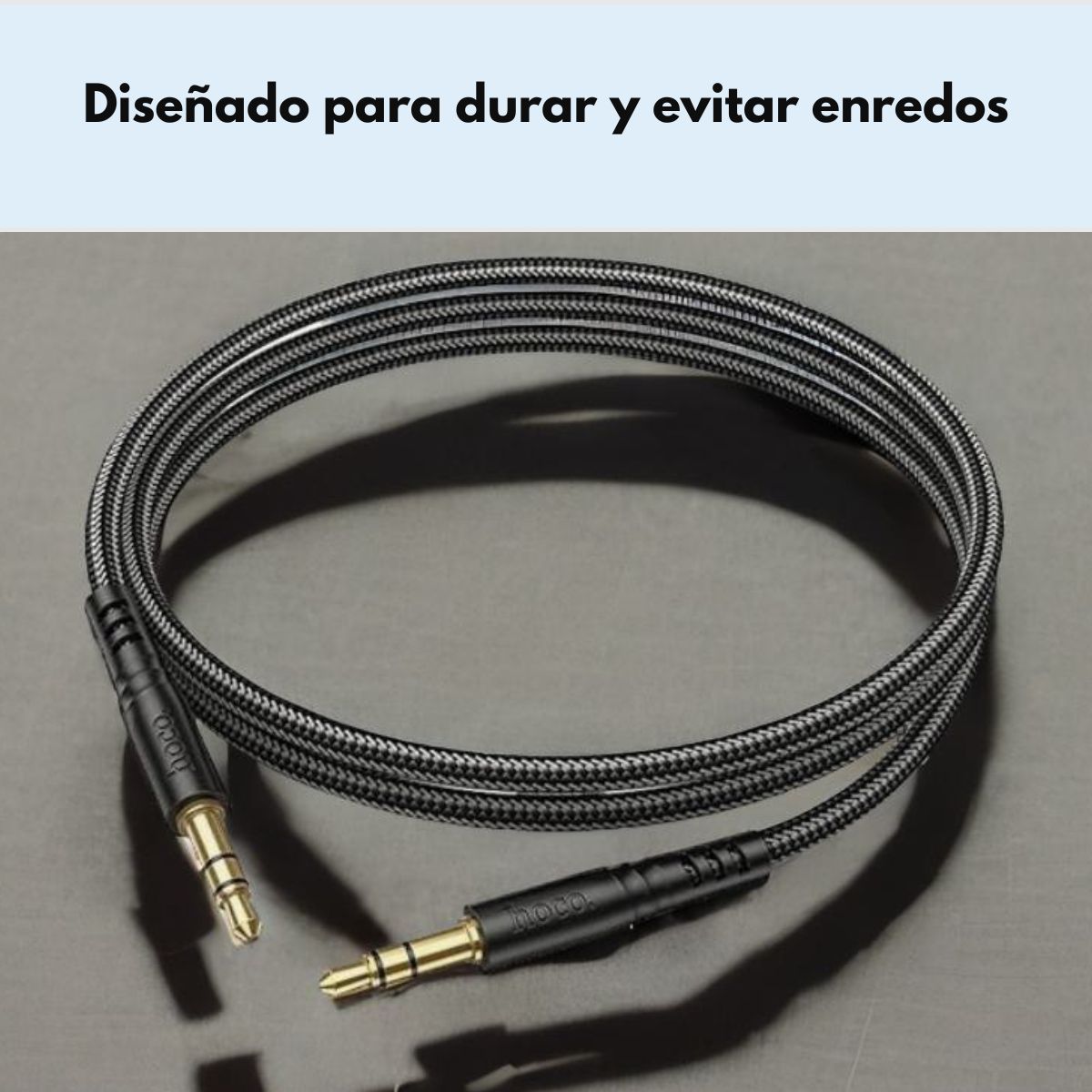 HOCO - Cable Auxiliar Hoco Upa24 Smooth Jack 35mm 1m Negro