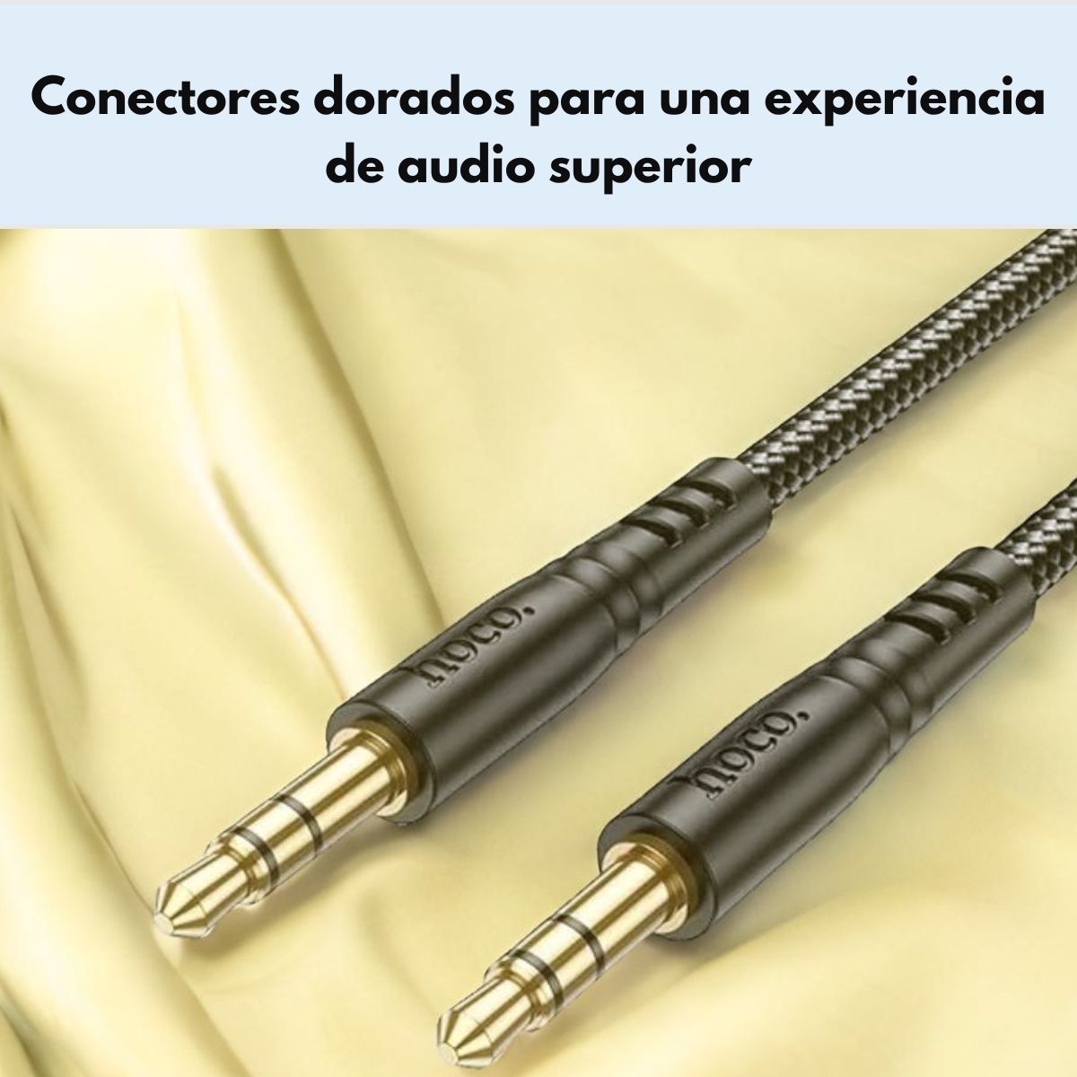 HOCO - Cable Auxiliar Hoco Upa24 Smooth Jack 35mm 1m Negro