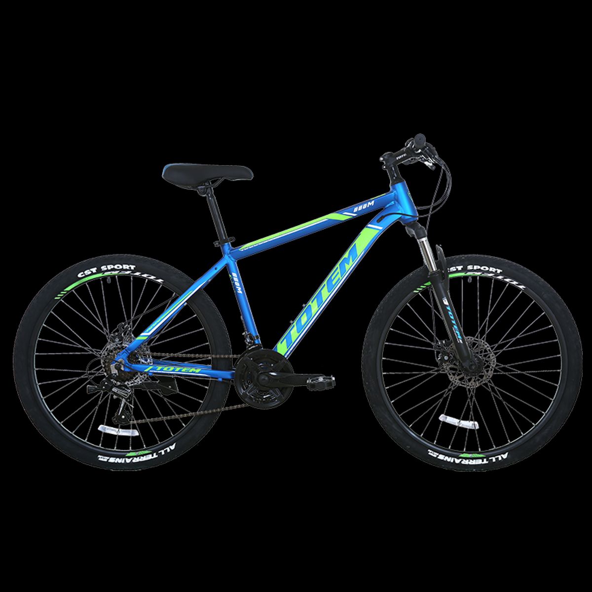 TOTEM - BICICLETA TOTEM MTB ARO 26 MODELO Y660M AZUL VERDE