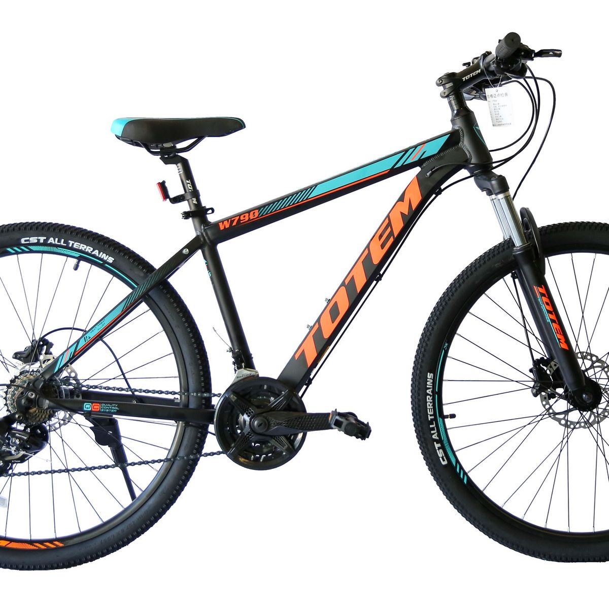 TOTEM - BICICLETA TOTEM MTB ARO  27.5*19 MOD W790 NEGRO CON NARA